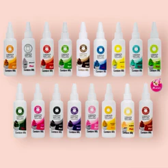 1~5 CORANTES SOFT GEL GRANDE 60G MAGO PARA DECORAÇÃO COM 18 CORES (CHOCO)