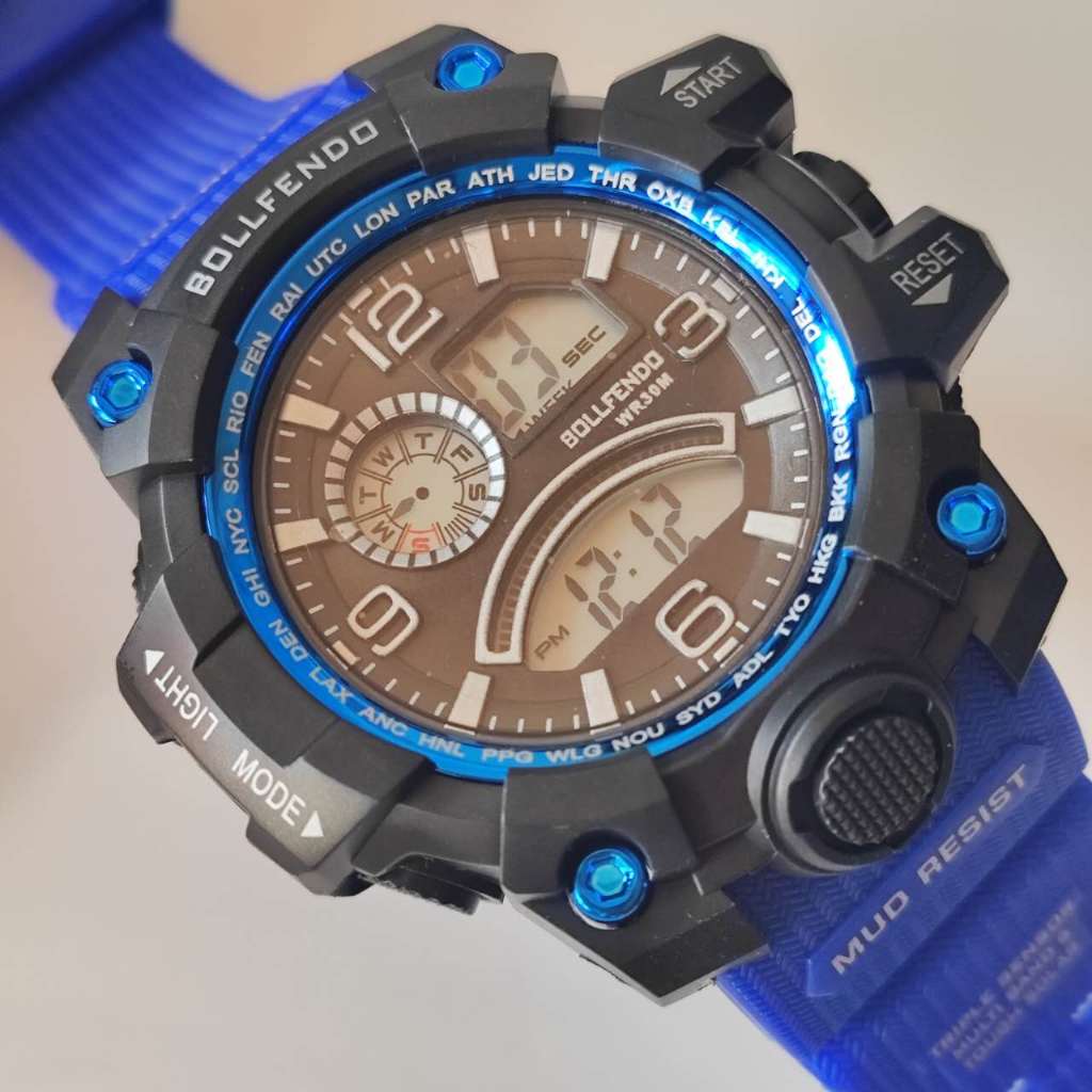 Promoção  DHP Relógio Digital ProvaD'água jovens adulto Sport Wacth Moda casual Masculinos Multifuncional Com Visor Led