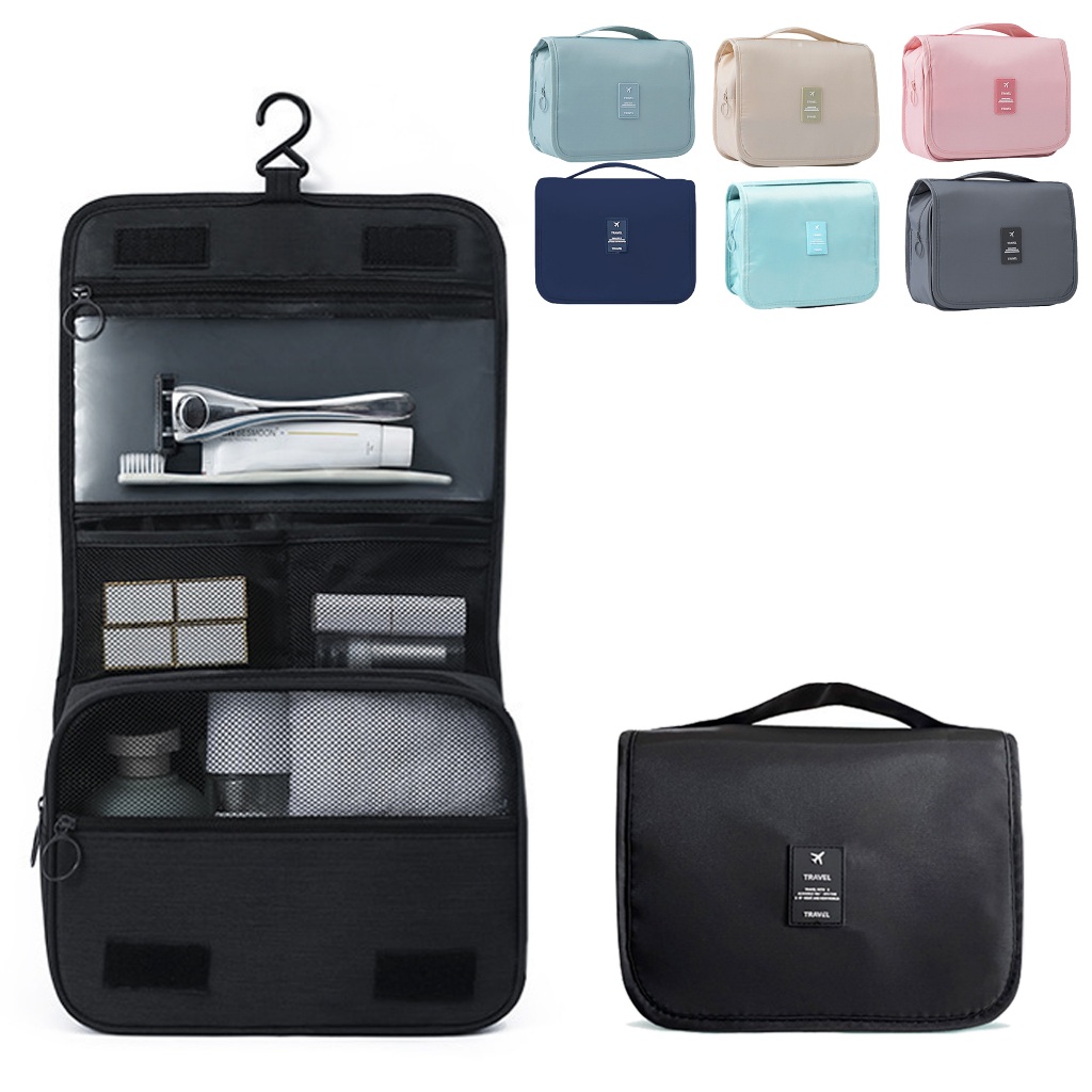KIT1-KIT4 Portatil Necessaire Organizadora de Mala Higiene Pessoal p/Viagem Divisórias Com...