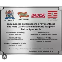 Placa de Inauguração Homenagem Personalizado em ACM Aço Inox Escovado Logotipo sua arte