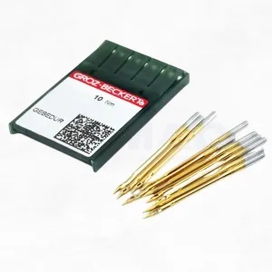Caixa de Agulha Máquina Galoneira B63 - Groz-Beckert Gebedur - Ouro Esquenta Menos em Oferta na Shopee
