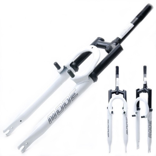 Garfo Suspensão Aro 26 Standard 21,1mm V-brake Mode Branco Preto Bicicleta Bike