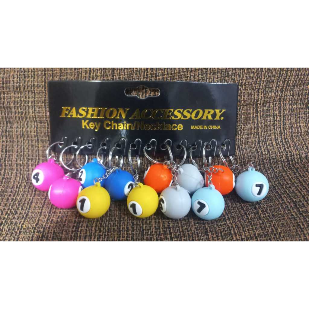 kit 12, 24, 36, 48 chaveiro Bola de Sinuca