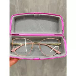 Armação De Óculos Feminino De Metal Gatinho Resistente Fino Leve Oferta Promoçao 5958