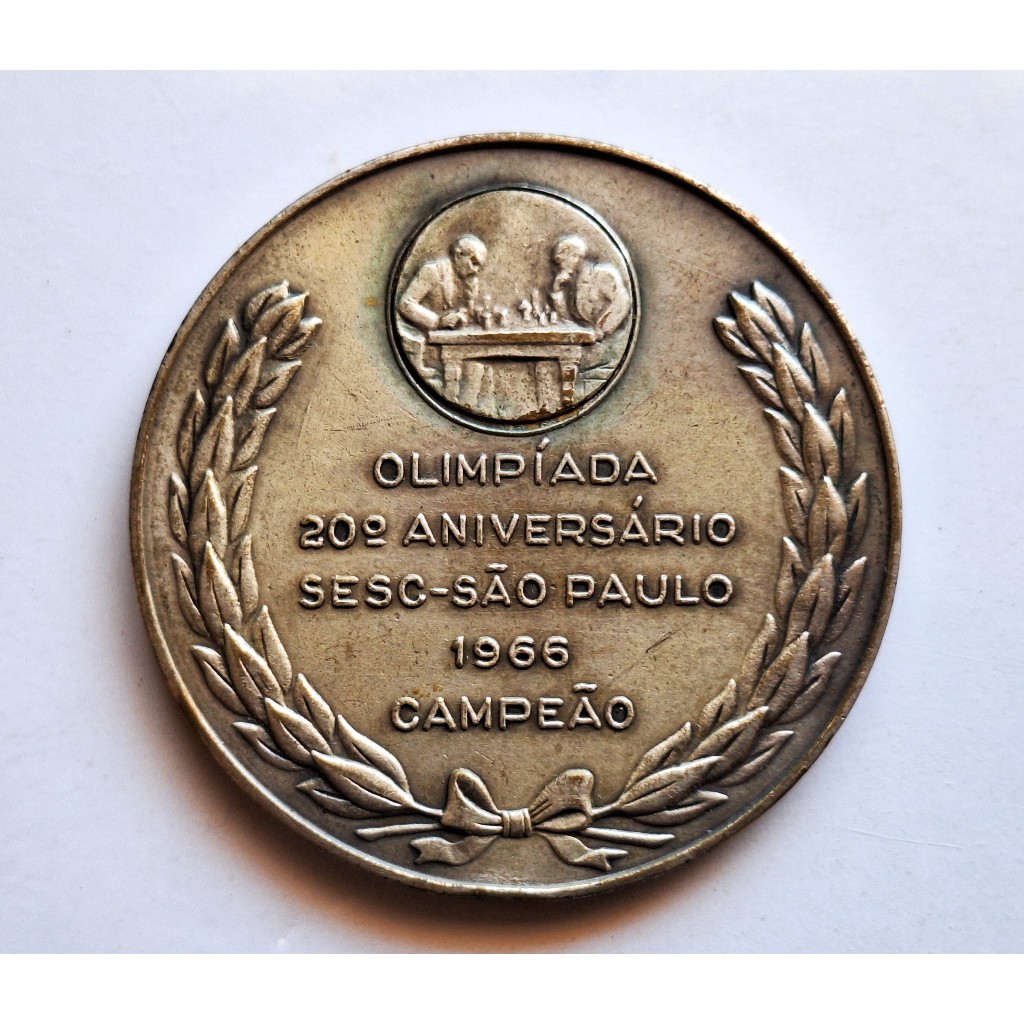 AN116= ANTIGA MEDALHA SESC  1966 50MM DETALHES ABAIXO