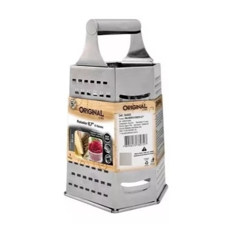 Ralador 6 Faces Em Aço Inox 22cm Diferentes Tipos de Laminas Utensilio Indispensável Na Cozinha Casa Decoração