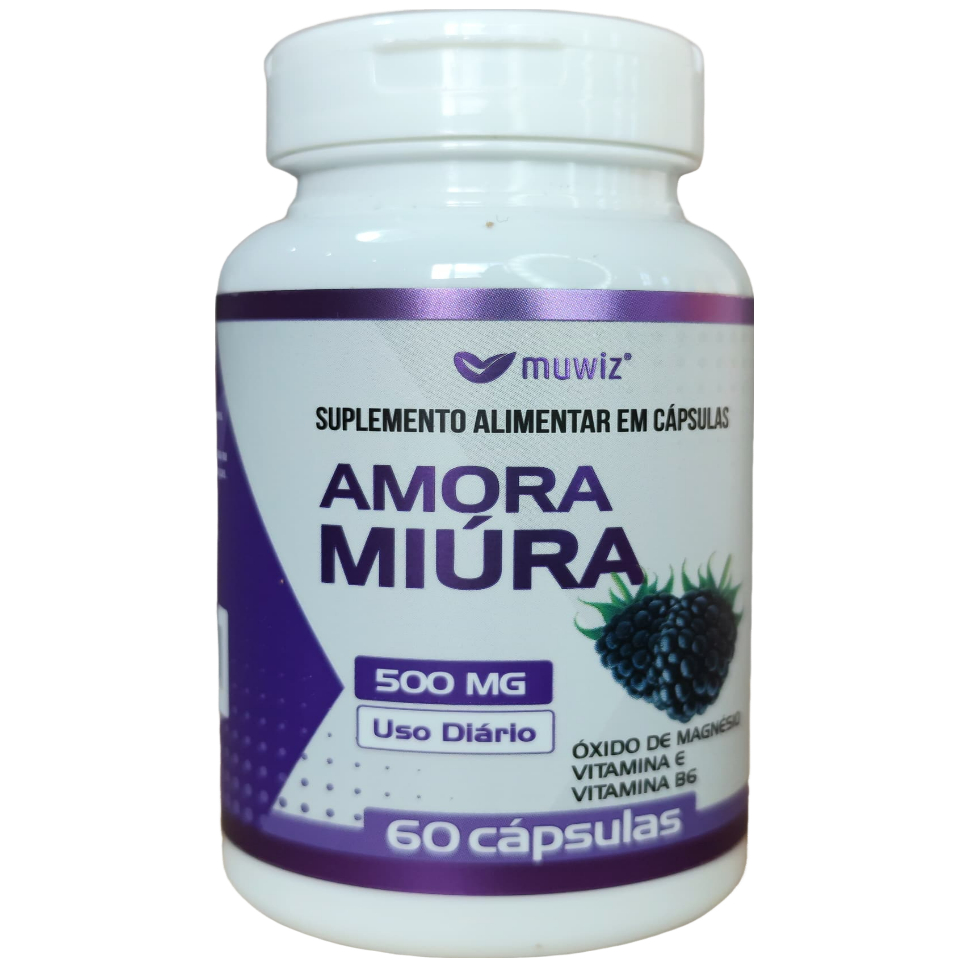 Amora Miúra 500mg Muwiz 60 Cápsulas