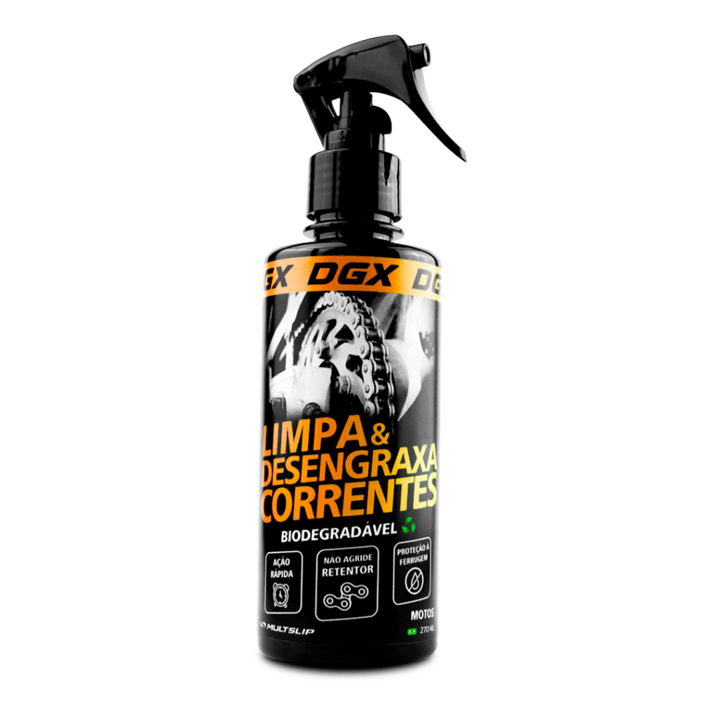 Desengraxante para corrente moto DGX | Biodegradável | desengripante | pH neutro | O,X,Z ring
