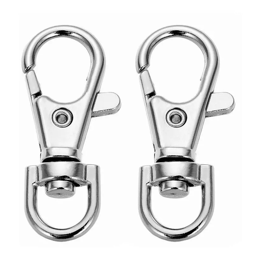 Mosquetão Fecho Dourado/Prata 35 mm 50 Peças - Gancho Lagosta em Oferta na Shopee