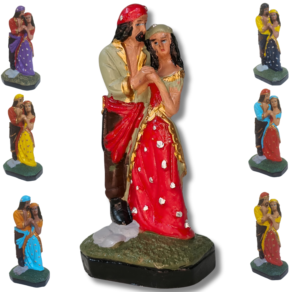 Estatua Casal Ciganos Imagem Umbanda Religião Espiritual
