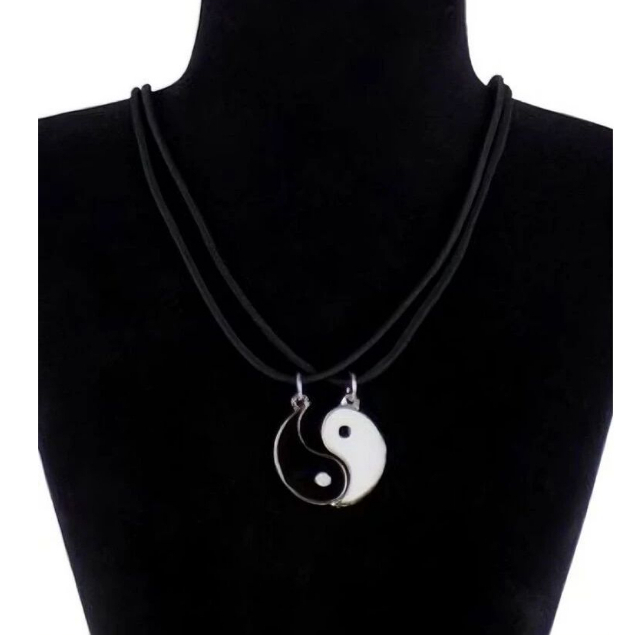 Kit 5 Colar Duplo Ying Yang Amizade/Best Friends-Namorados