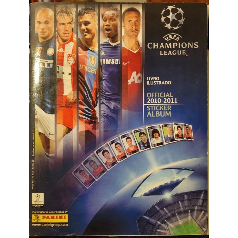 Livro Ilustrado (Álbum Figurinhas): UEFA Champions League 2010/ 2011 (Completo com Figurinhas Coladas)