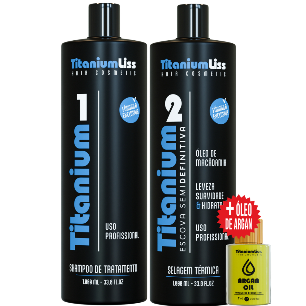 Escova Progressiva Definitiva Selagem Titanium Liss em Oferta na Shopee