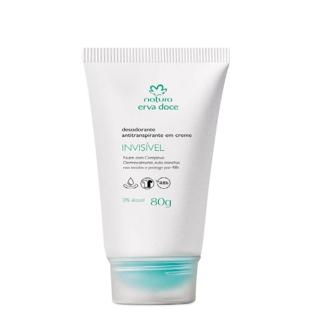 NATURA ERVA DOCE DESODORANTE EM CREME INVISIVEL 80G