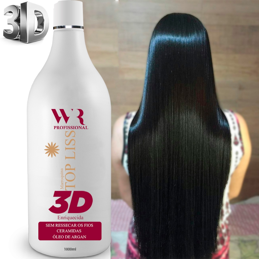 Progressiva Marroquina Top liss - Com Óleo De Argan, Alisa  100% Sem Resseca O Cabelo