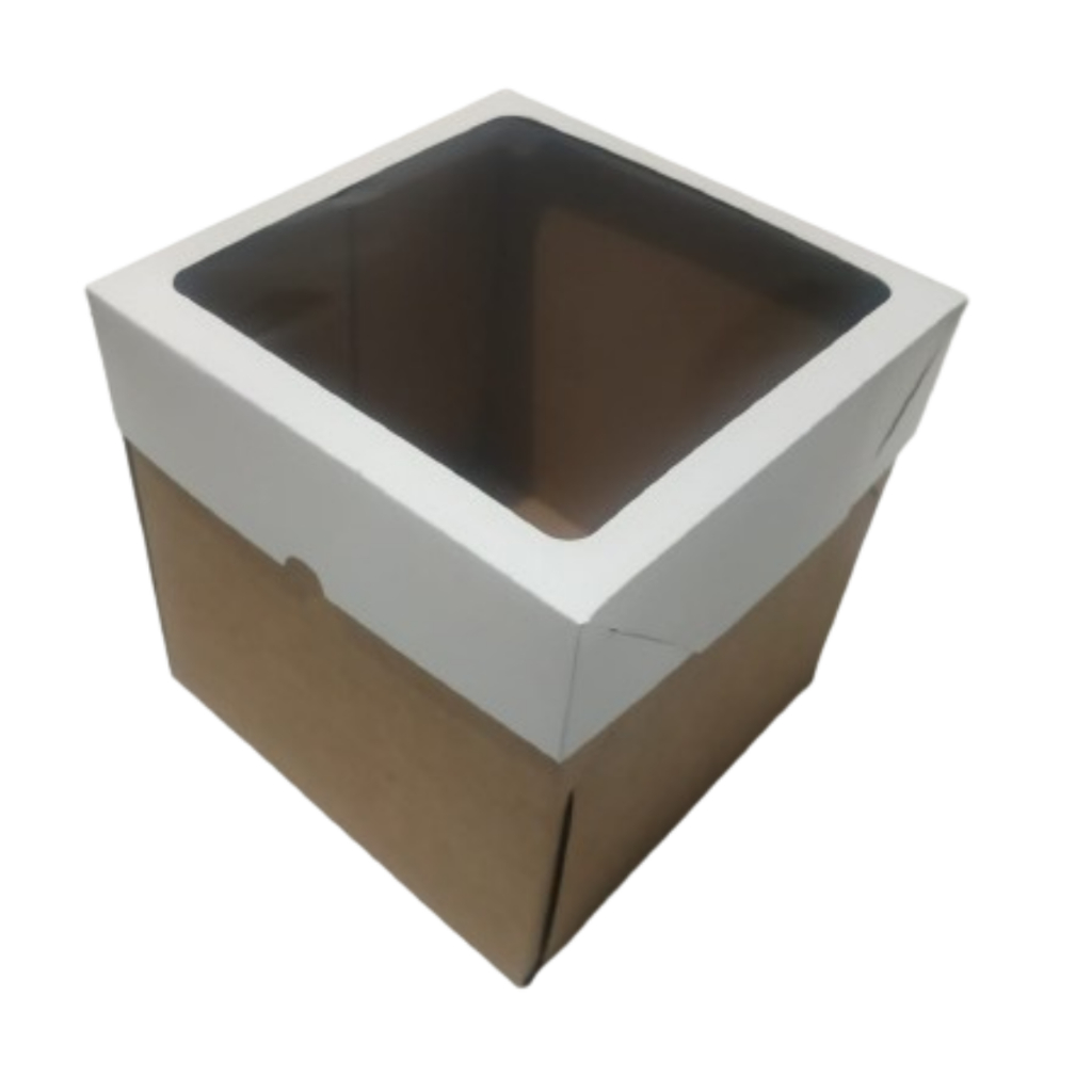 10 Caixas para bolo com Visor-  Micro Ondulado -20x20x20 em Oferta na Shopee