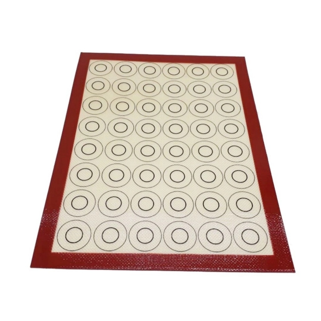 Tapete Silicone Com Dupla Marcação E 48 Cavidades Macarons