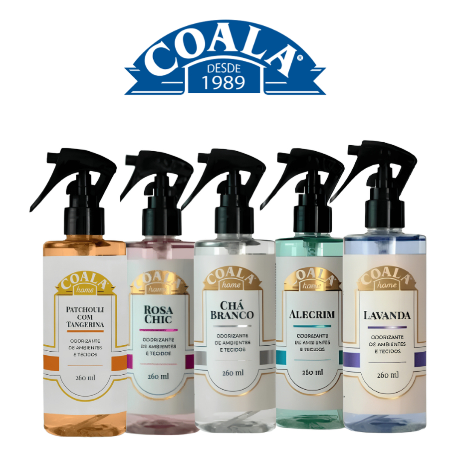 Odorizante De Ambiente e Tecidos Spray Coala Home 260ml Diversas Fragâncias