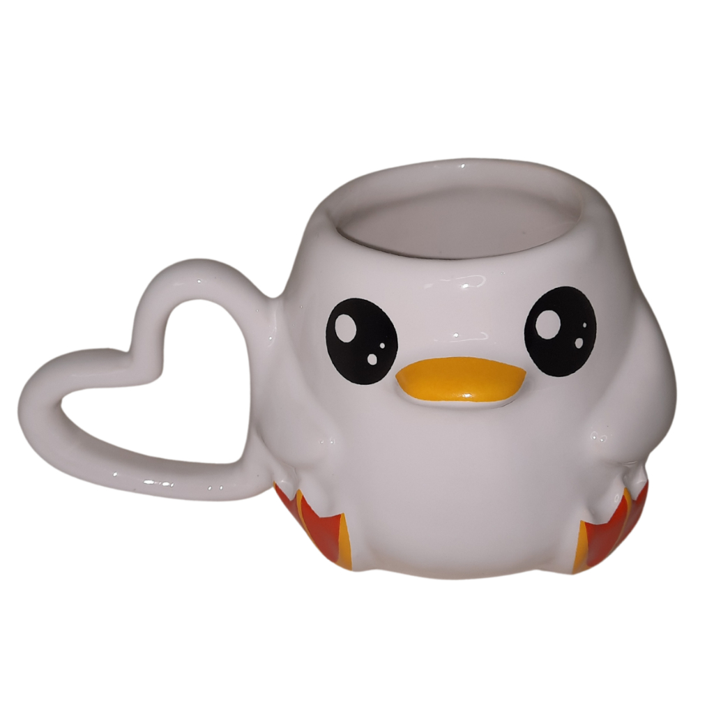 Caneca 3d Pato Cerâmica Temática Enfeite Divertida Presente