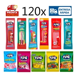120 Pacotes Bala Fini Sabores Variados