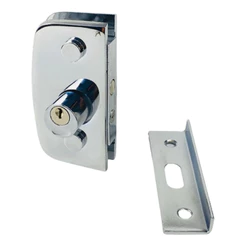 Fechadura 1520 para Porta Vidro De Abrir Pivotante temperado/blindex 08 e 10mm fácil instalação