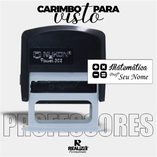 Carimbo para Professor - MATEMÁTICA - ref28 em Oferta na Shopee