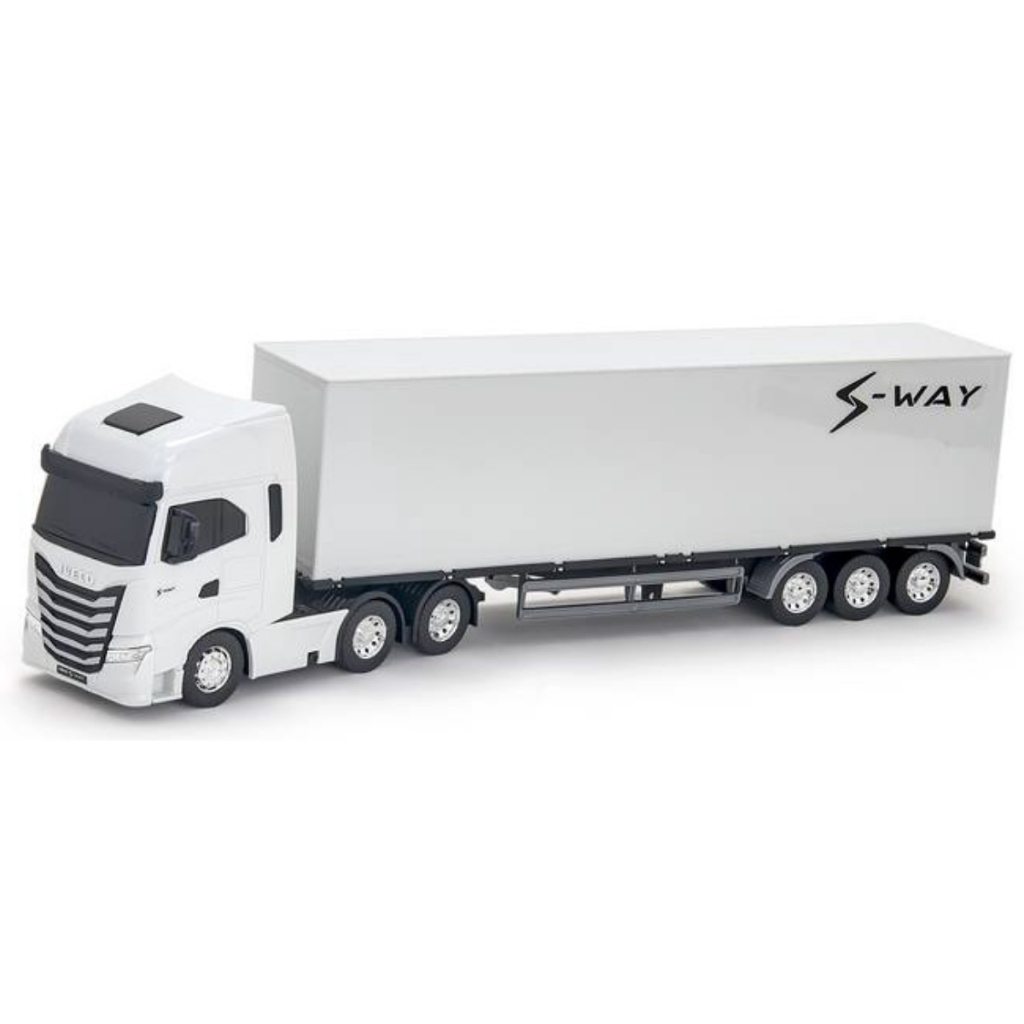 Caminhão Brinquedo Iveco S-Way Baú Réplica Original - Usual Brinquedos 618