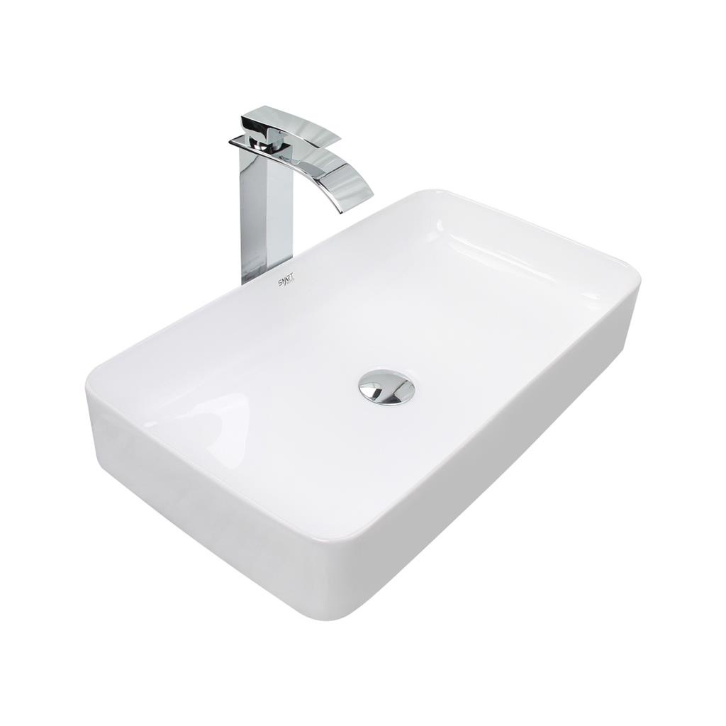 Kit Cuba Pia Louca Ceramica Banheiro Com Torneira e Válvula Cromada 55 em Oferta na Shopee