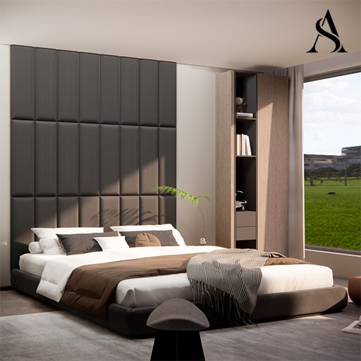 Kit Cabeceira Estofada Completa Adesiva em Modulos 60x20 para Cama de Solteiro Casal Queen King Box