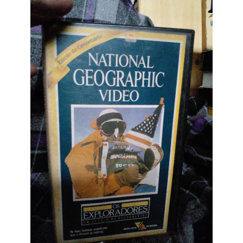 VHS National Geographic Vídeo Os exploradores