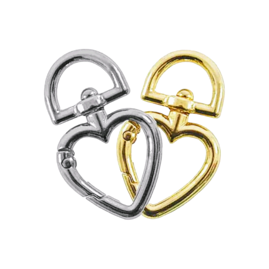 Kit Coração Mosquetão Articulado Grande 45MM Várias Cores em Oferta na Shopee