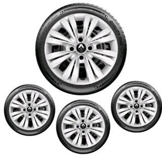 jogo 4 calotas aro 14 Renault Sandero Logan Clio em Oferta na Shopee