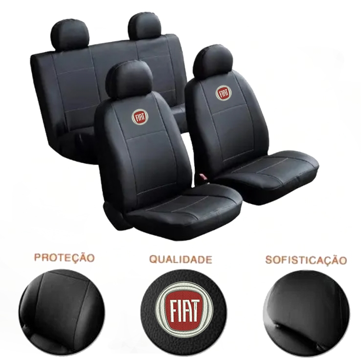 Capa Banco 100% Couro Automotivo Fiat Palio Uno Siena Punto Elba  Marea em Oferta na Shopee