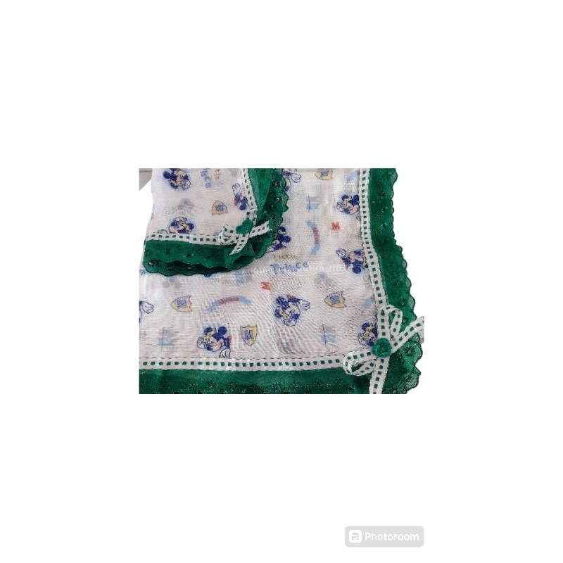 kit fralda com estampa do Mickey na cor Verde