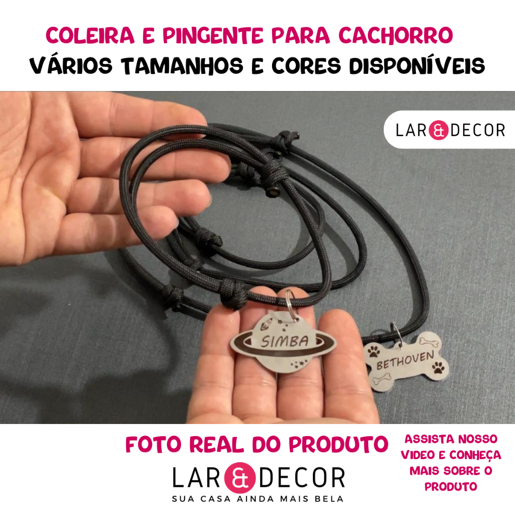 Coleira para Cachorro Pet Colar para Cachorro fêmea Macho Shitzu Pug em Oferta na Shopee