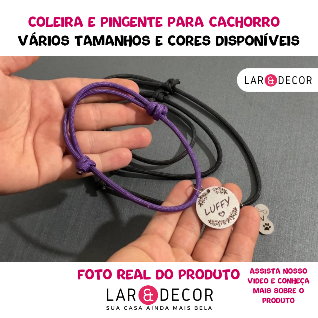 Coleira para Cachorro Gato Acessório para Roupa para Cachorro