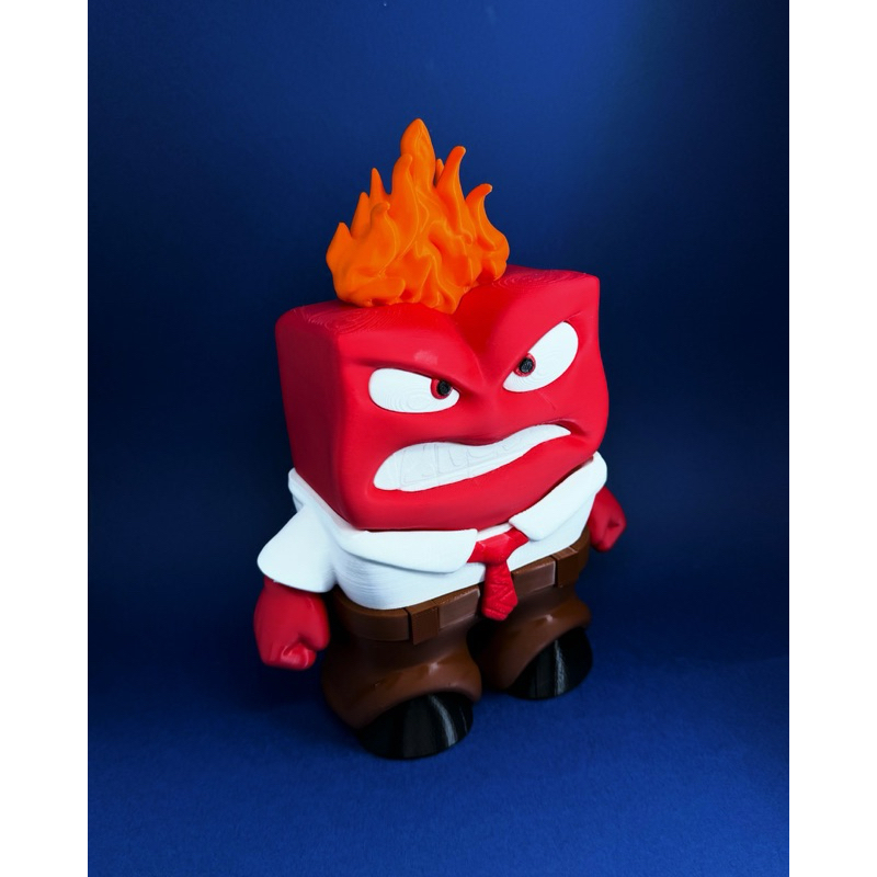 [O MAIS VENDIDO+ENVIO RÁPIDO!] Divertidamente Emoção Raiva / Anger - Inside Out - Action Figure Colecionável - 3D