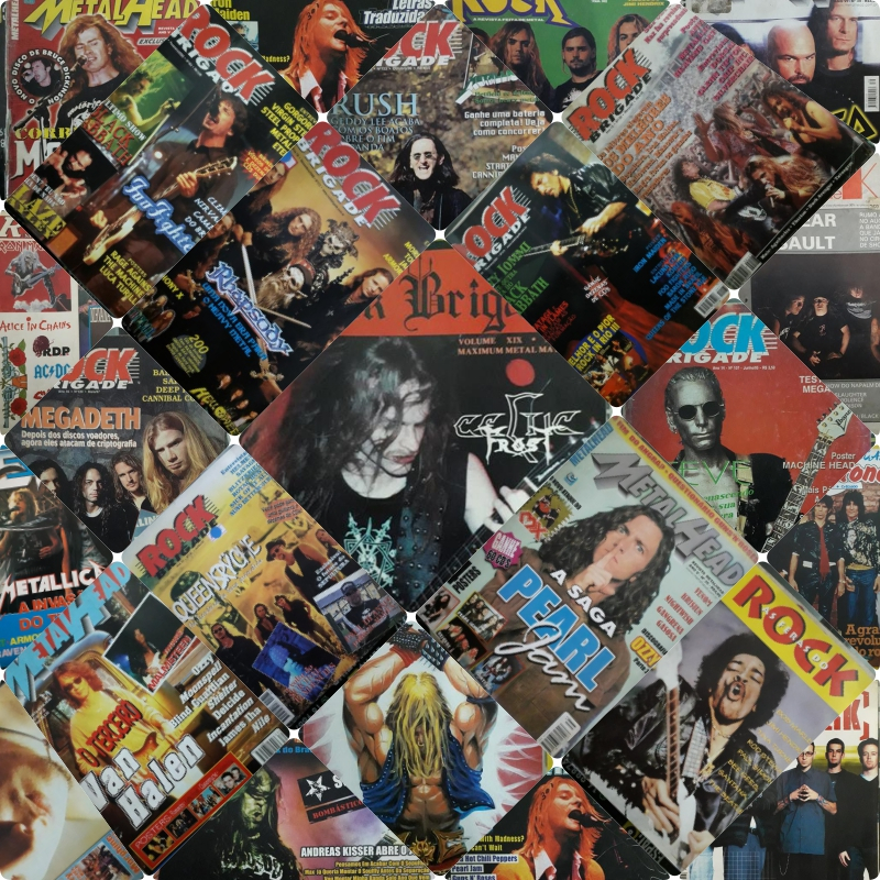 Revista: Rock Brigade- Top Rock- Metal Head- Metal- Rock Free- Metal Massacre- Comando Rock