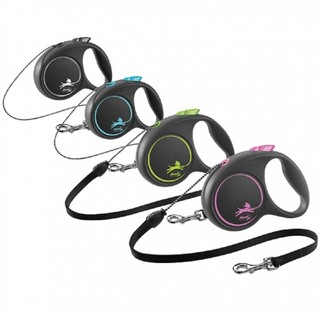 Guia Retrátil Flexi Black Design Original | Super Resistente para Passeios Seguros