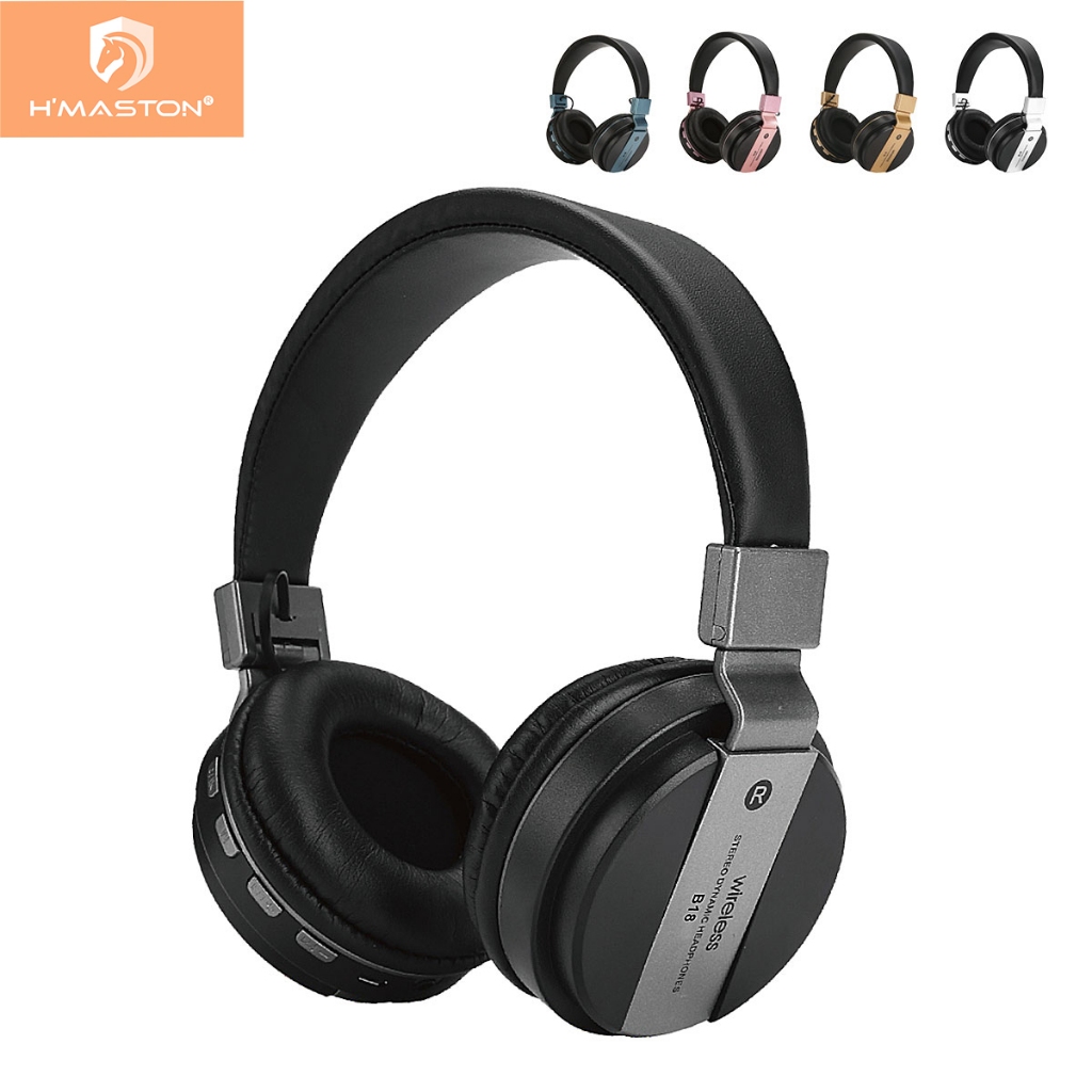 H'maston B18 Headset Bluetooth Fone De Ouvido Sem Fio Com Microfone - Audio