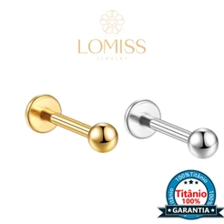 Piercing Labret TitÂnio G23 Pvd Helix, Tragus, Conch, Nariz, Boca-Medusa Haste Piercing Joia de Titânio
