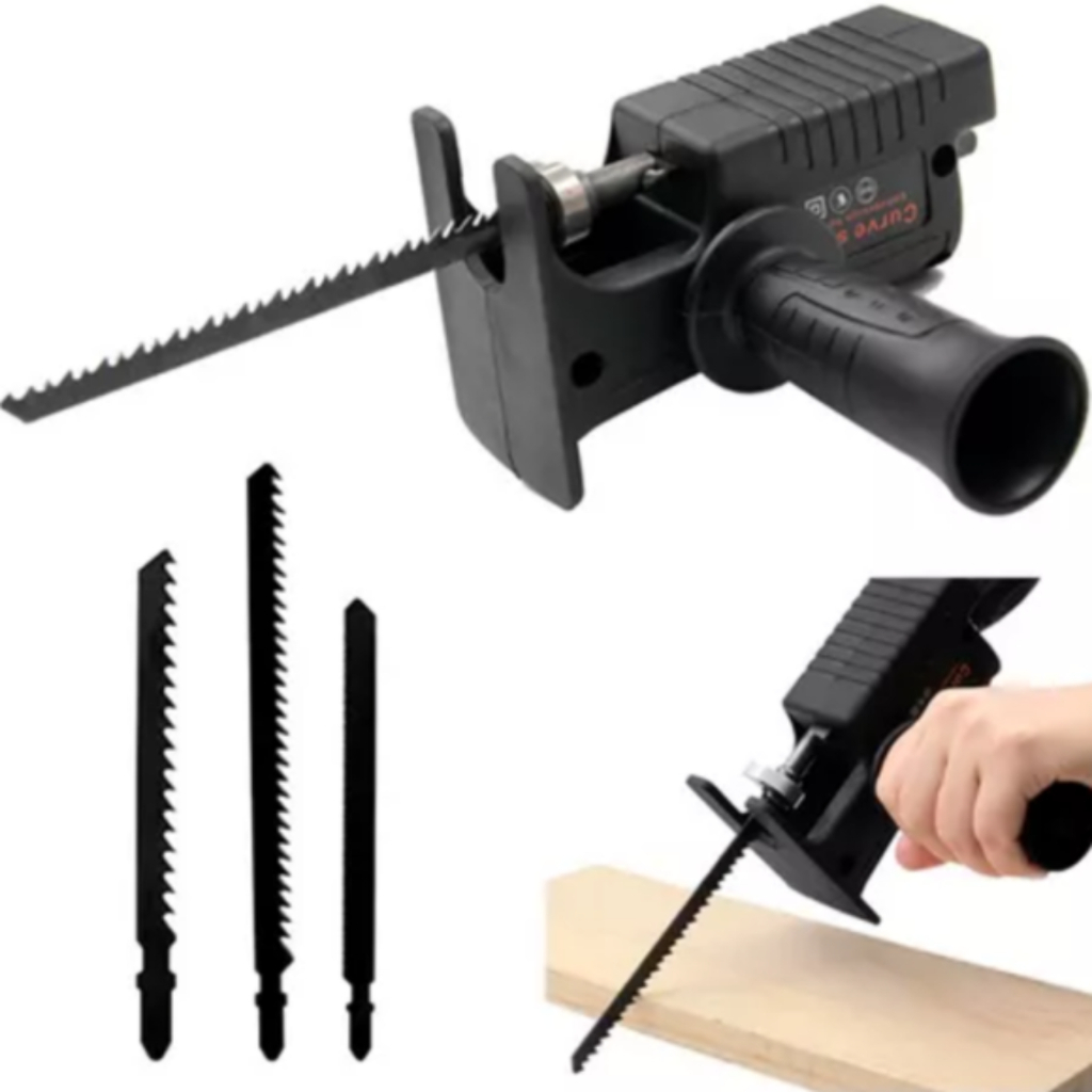 Kit Adaptador Serra Elétrica Tico Tico Para Furadeira E Parafusadeira Ferramenta De Corte Madeira Adaptador Furaserra em Oferta na Shopee