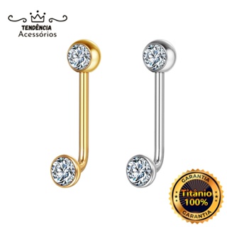 Piercing Christina Titânio Pvd Intimo Zircônia Cravada Piercing Christina Íntimo em Oferta na Shopee