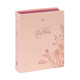 Bíblia Anote | NVI | Letra Normal | Capa Luxo Rosa em Oferta na Shopee