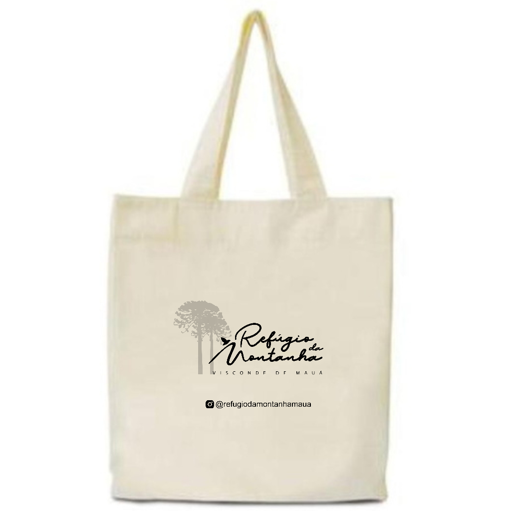 Kit 50 Sacolas Algodão Cru Ecobag 35x40 Transfer 14x20cm Personalizada Logotipos Brindes para Evento