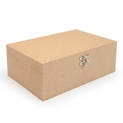 Caixa Guarda Pertences 30x20x10 Com Fecho 30x20x10 em Mdf