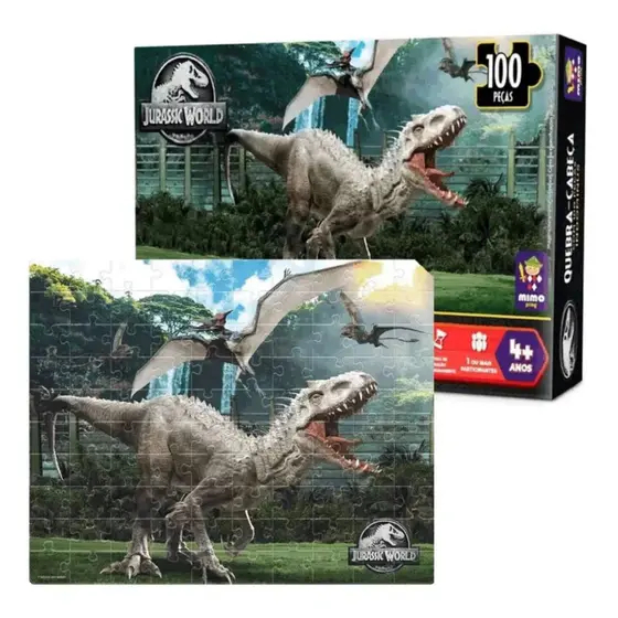 Quebra-Cabeça Jurassic World Indominus Rex 100 Peças - Mimo