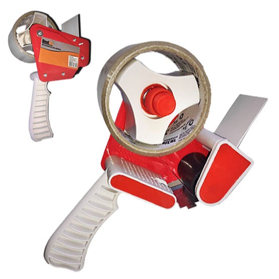 Aplicador De Fita Adesiva Manual 50mm Suporte Dispensador Fita Durex Largo Prático