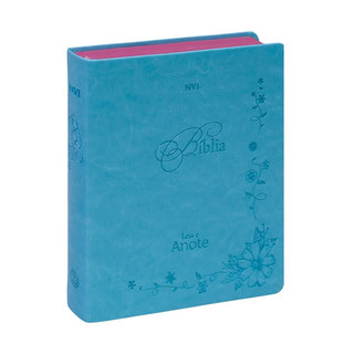 Bíblia Anote | NVI | Letra Normal | Capa Luxo Azul em Oferta na Shopee