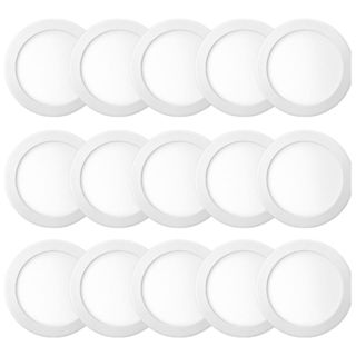 Kit 15 Luminária Painel Plafon Sobrepor Redondo Led 18w Bivolt ELGIN em Oferta na Shopee